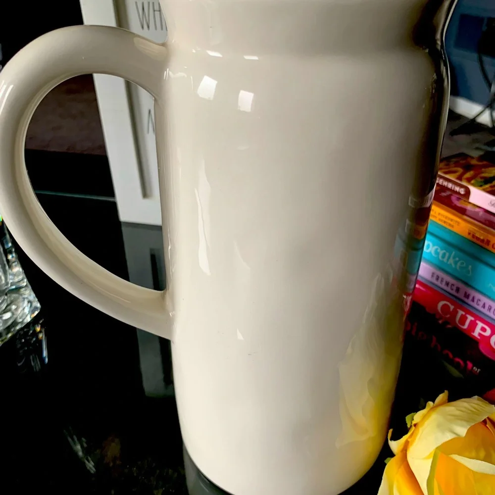 Rae Dunn White LEMONADE Pitcher NWOT. Used for display only. - Picture 2 of 4